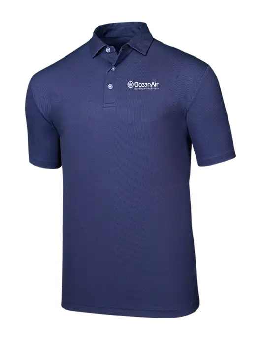Callaway Birdseye Navy Polo w/OceanAir Logo