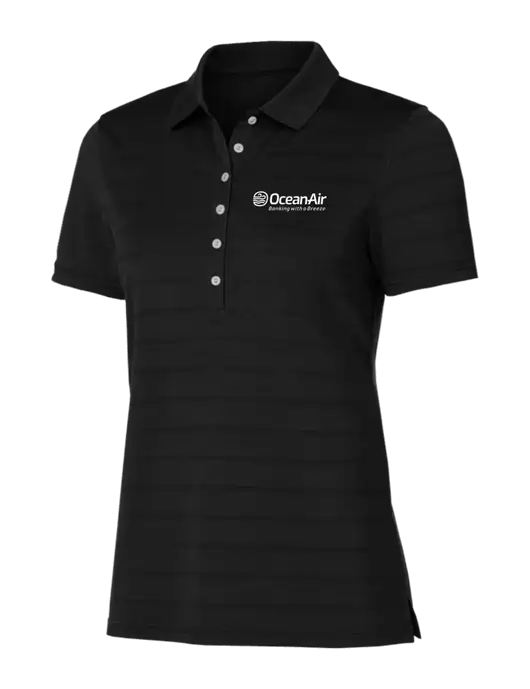 Callaway Womens Black Ventilated Polo w/OceanAir Logo