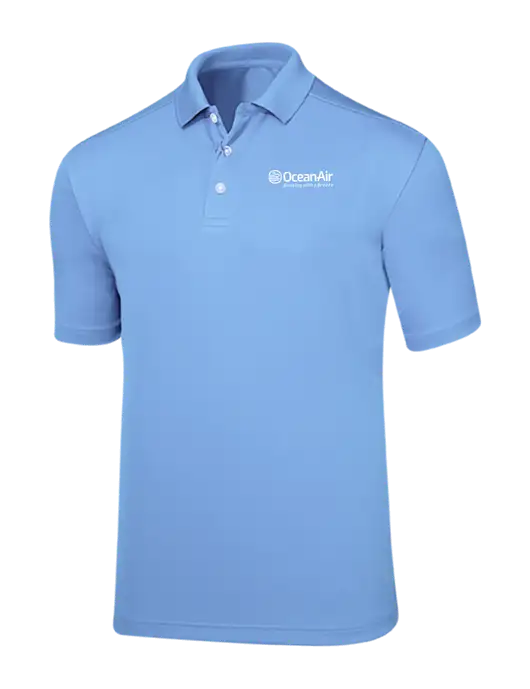 Callaway Core Light Blue Performance Polo w/OceanAir Logo