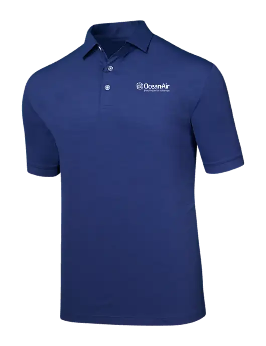 Callaway Navy Fashion Tonal Polo w/OceanAir Logo