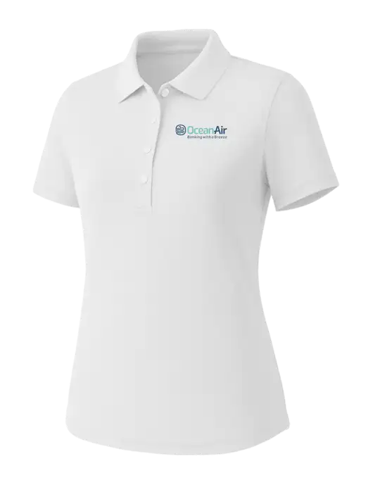 Callaway Womens Core Bright White Performance Polo w/OceanAir Logo