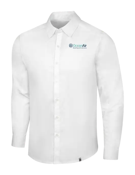 OGIO White Commuter Woven Shirt w/OceanAir Logo