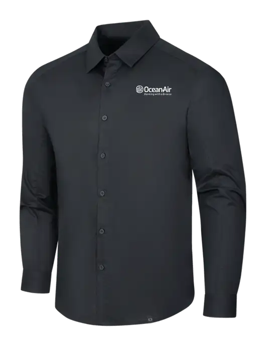OGIO Black Commuter Woven Shirt w/OceanAir Logo
