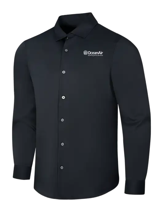 Black City Stretch Shirt w/OceanAir Logo