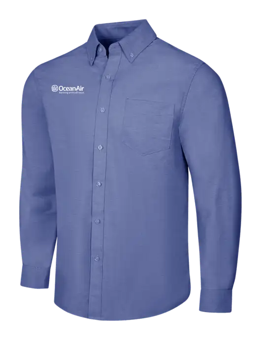 Navy SuperPro Oxford Shirt w/OceanAir Logo