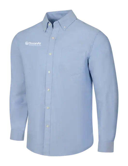Light Blue SuperPro Oxford Shirt w/OceanAir Logo