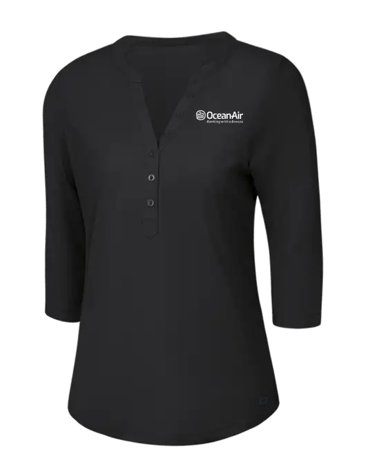 OGIO Blacktop Jewel Henley w/OceanAir Logo