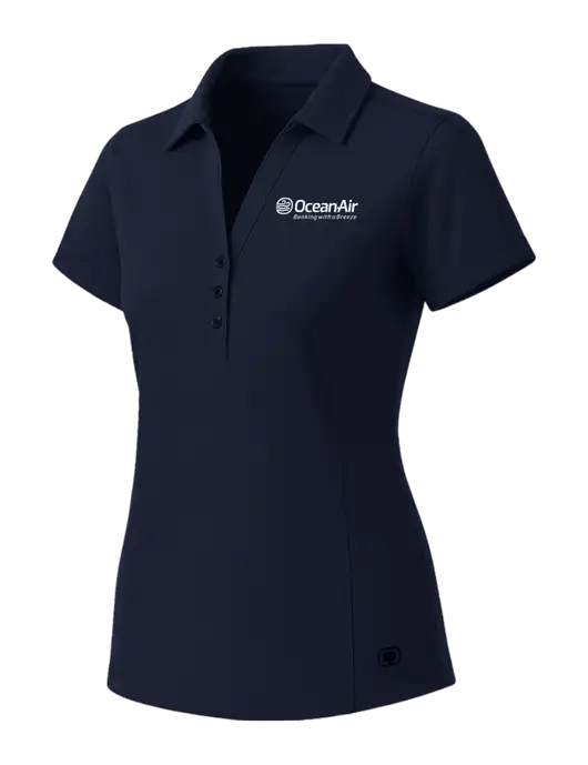 OGIO Womens Navy ONYX Polo w/OceanAir Logo