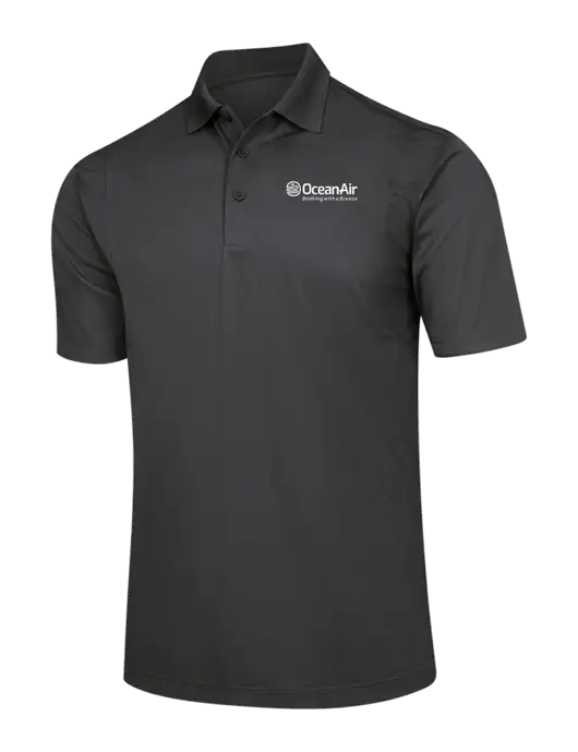 Dark Grey Micropique Sport-Wick Polo w/OceanAir Logo