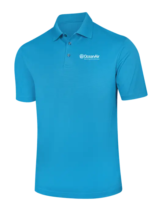 Carolina Blue Performance Fine Jacquard Polo w/OceanAir Logo