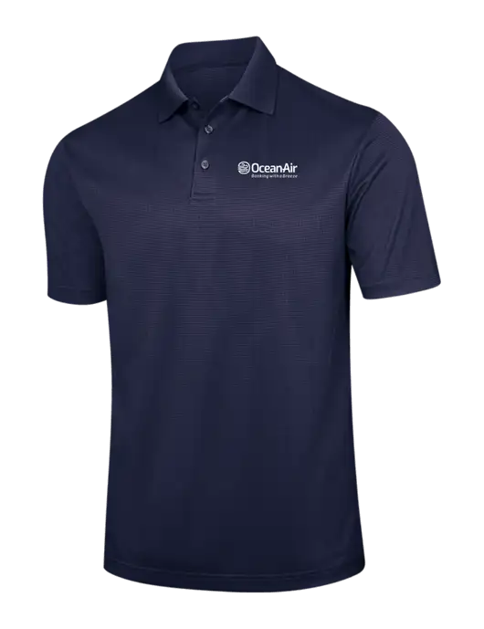 Navy Performance Fine Jacquard Polo w/OceanAir Logo