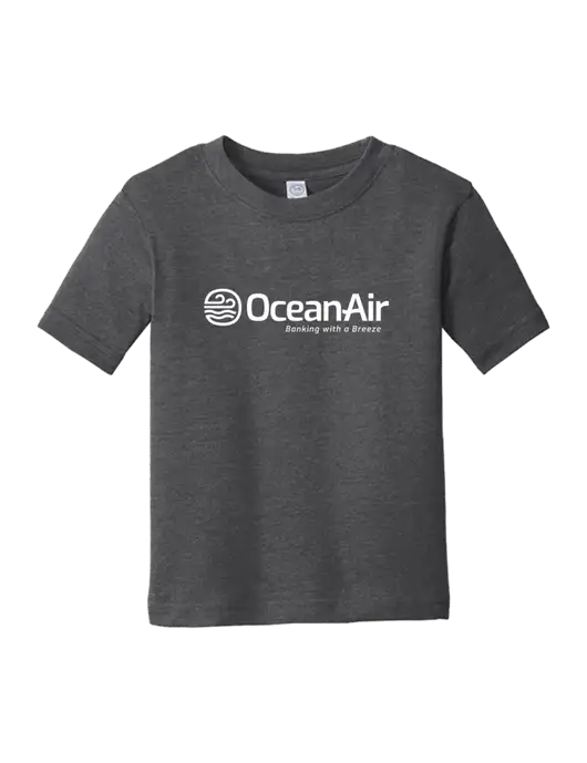 Rabbit Skins Vintage Smoke Toddler Fine Jersey Tee w/OceanAir Logo