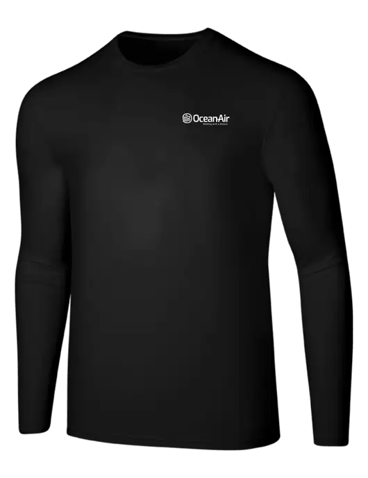 Seriously Soft Black Long Sleeve T-Shirt w/OceanAir Logo