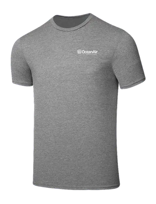 Seriously Soft Grey Frost T-Shirt w/OceanAir Logo