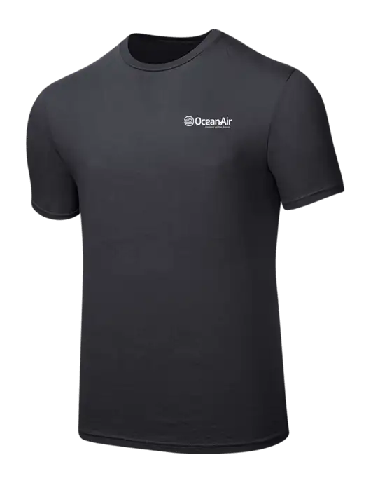 Seriously Soft Charcoal T-Shirt w/OceanAir Logo