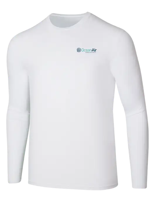 Seriously Soft White Long Sleeve T-Shirt w/OceanAir Logo