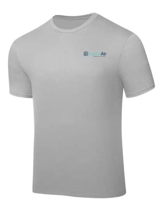 Silver PosiCharge Competitor Tee w/OceanAir Logo