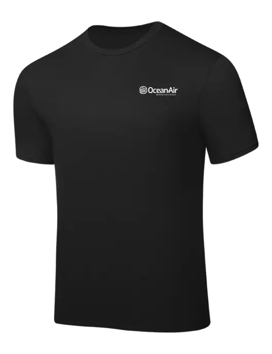 Black PosiCharge Competitor Tee w/OceanAir Logo