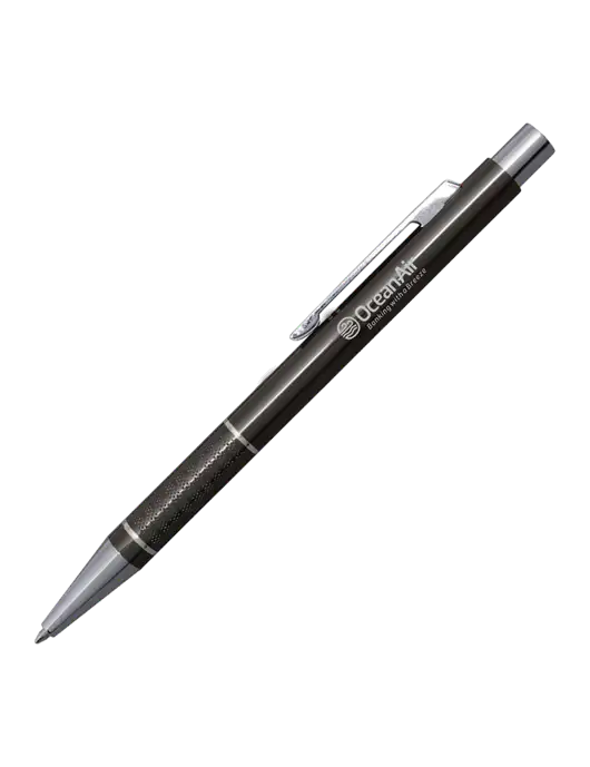 St George Gunmetal Pen - Blue Ink w/OceanAir Logo