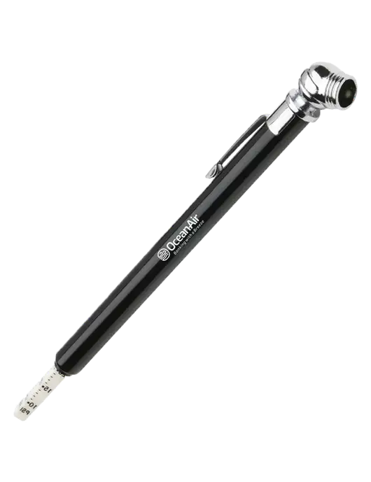 Quick View Black Tire Gauge w/OceanAir Logo