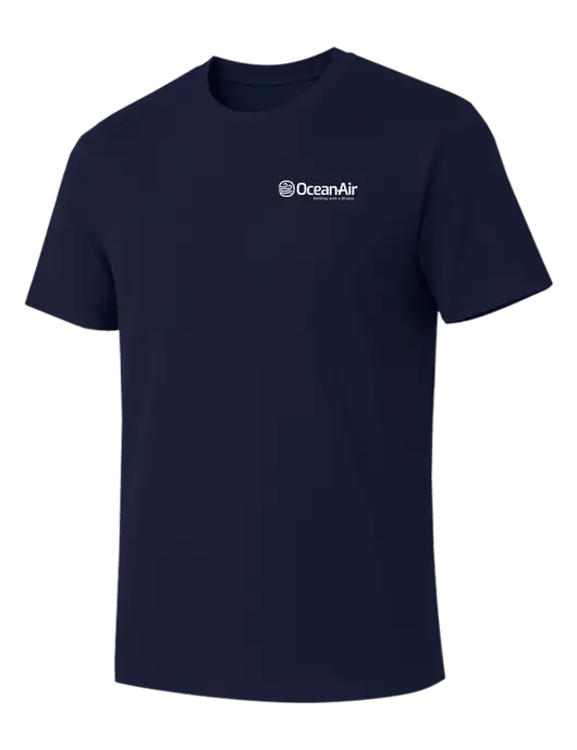 Allmade Dark Navy Organic Cotton Tee w/OceanAir Logo