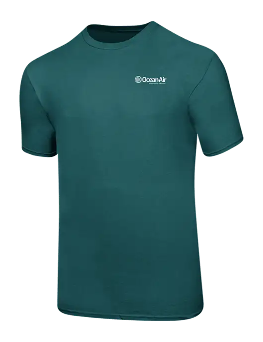 Ring Spun Dark Teal 4.5 oz T-Shirt w/OceanAir Logo
