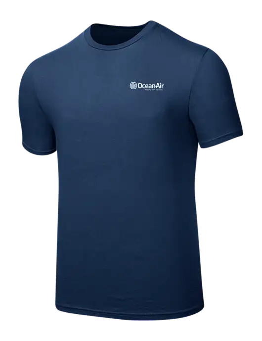 Seriously Soft Deep Slate Blue T-Shirt w/OceanAir Logo