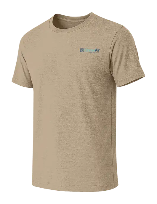 BELLA+CANVAS Heather Tan CVC Short Sleeve Tee w/OceanAir Logo