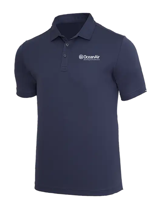 TravisMathew Navy Coto Performance Polo w/OceanAir Logo