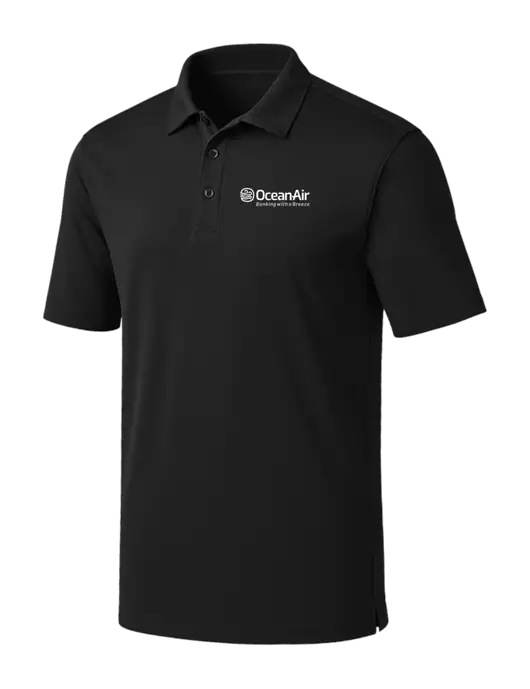 Black Silk Touch Performance Polo w/OceanAir Logo
