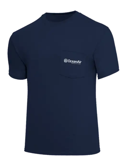Core Blend Navy Pocket T-Shirt w/OceanAir Logo