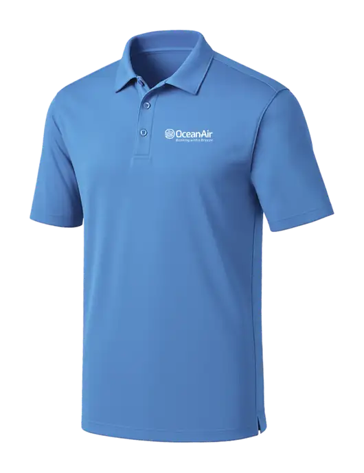 Carolina Blue Silk Touch Performance Polo w/OceanAir Logo