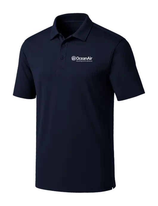 Navy Silk Touch Performance Polo w/OceanAir Logo