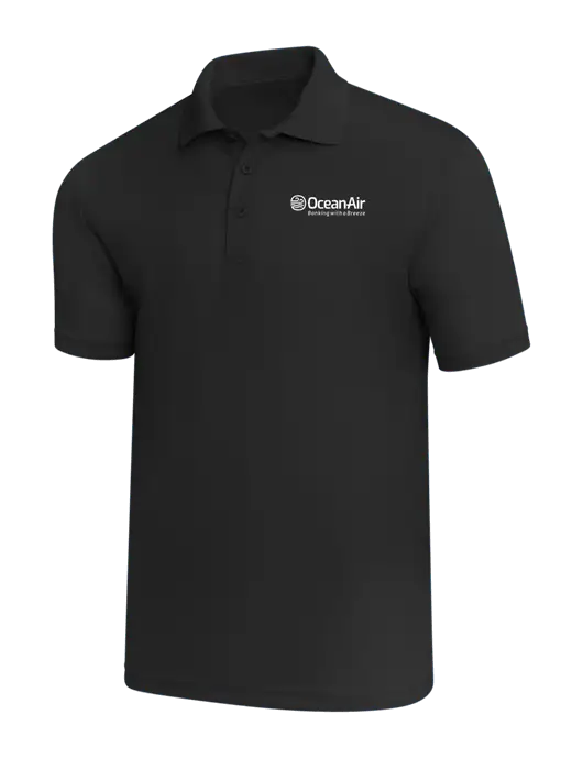 Black PosiCharge RacerMesh Polo w/OceanAir Logo
