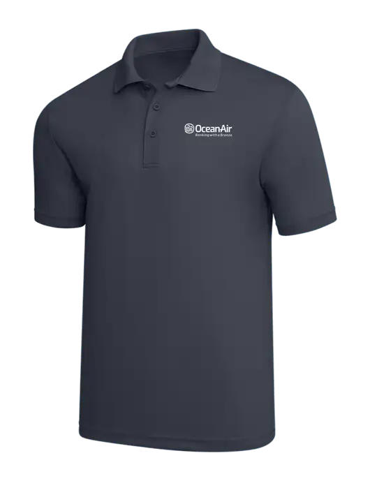Dark Grey PosiCharge RacerMesh Polo w/OceanAir Logo
