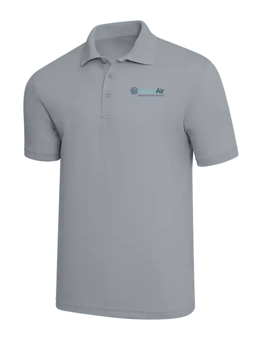 Light Grey PosiCharge RacerMesh Polo w/OceanAir Logo
