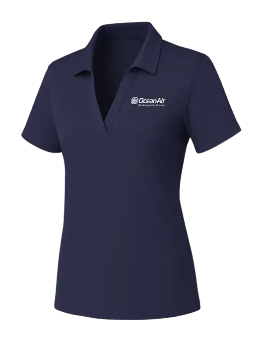 Womens Navy PosiCharge RacerMesh Polo w/OceanAir Logo