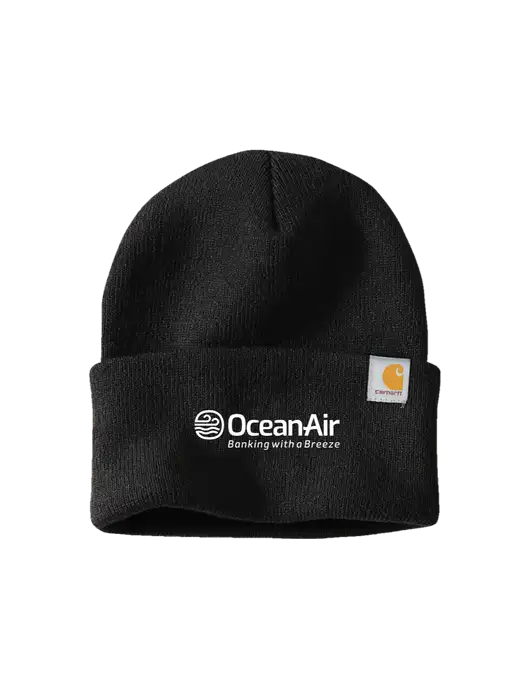 Carhartt Black Watch Cap 2.0 w/OceanAir Logo
