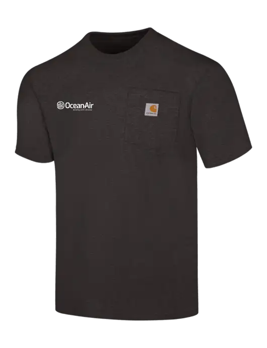 Carhartt Workwear Charcoal Heather Pocket Short Sleeve T-Shirt w/OceanAir Logo
