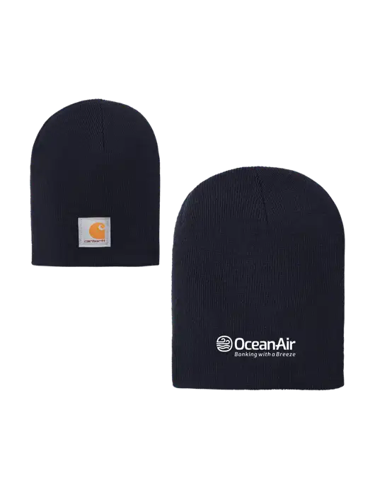 Carhartt Dark Navy Acrylic Knit Hat w/OceanAir Logo