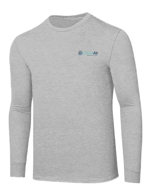 Core Blend Light Grey Heather Long Sleeve Tee w/OceanAir Logo