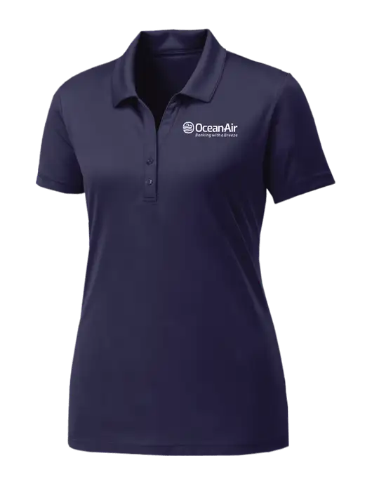 Womens Navy PosiCharge Competitor Polo w/OceanAir Logo
