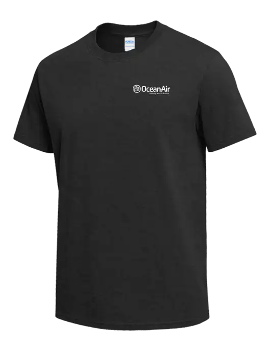 Dark Grey Heather Heavyweight 6.1 oz T-Shirt w/OceanAir Logo