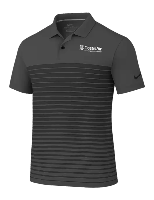 Nike Dark Grey Dri-FIT Vapor Block Polo w/OceanAir Logo