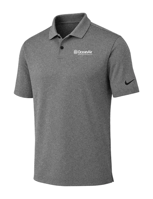 Nike Dark Grey Heather Dri-FIT Vapor Polo w/OceanAir Logo