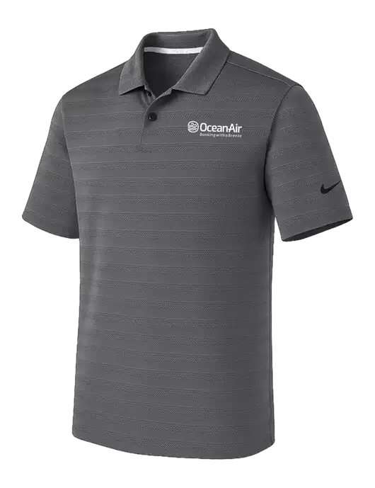 Nike Dark Medium Grey Dri-FIT Vapor Jacquard Polo w/OceanAir Logo