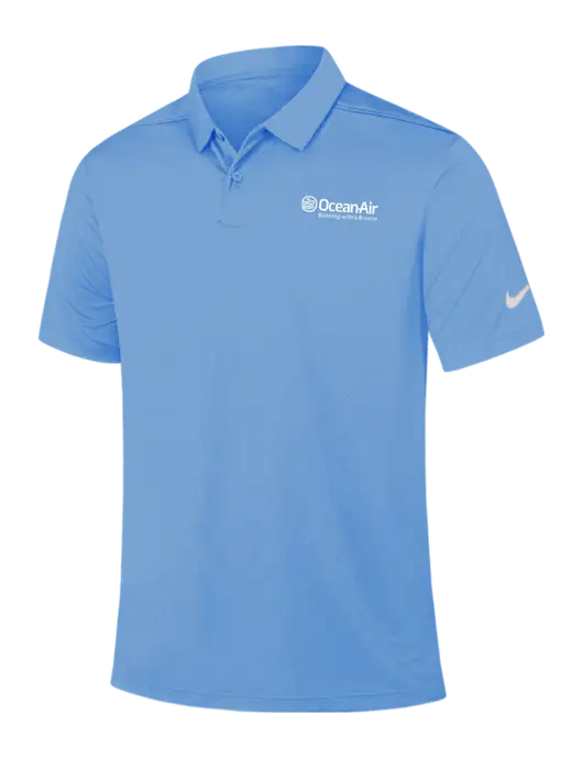 Nike Light Blue Dry Essential Solid Polo w/OceanAir Logo