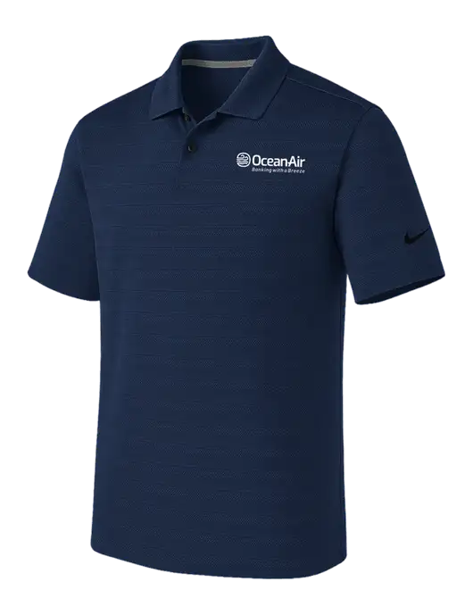 Nike Navy Dri-FIT Vapor Jacquard Polo w/OceanAir Logo