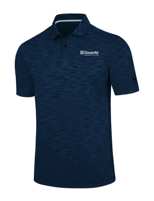 Nike Navy Dri-FIT Vapor Space Dyed Polo w/OceanAir Logo