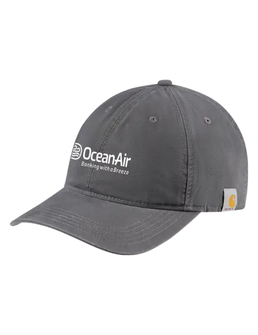 Carhartt Dark Grey Cotton Canvas Cap w/OceanAir Logo